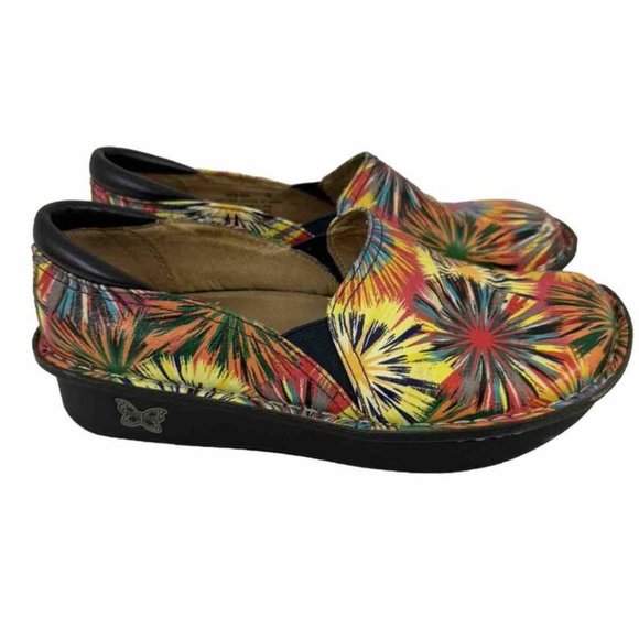 Alegria Debra Fireworks (Deb-304) Professional Nursing Shoe Clog Size 36 - Picture 3 of 8
